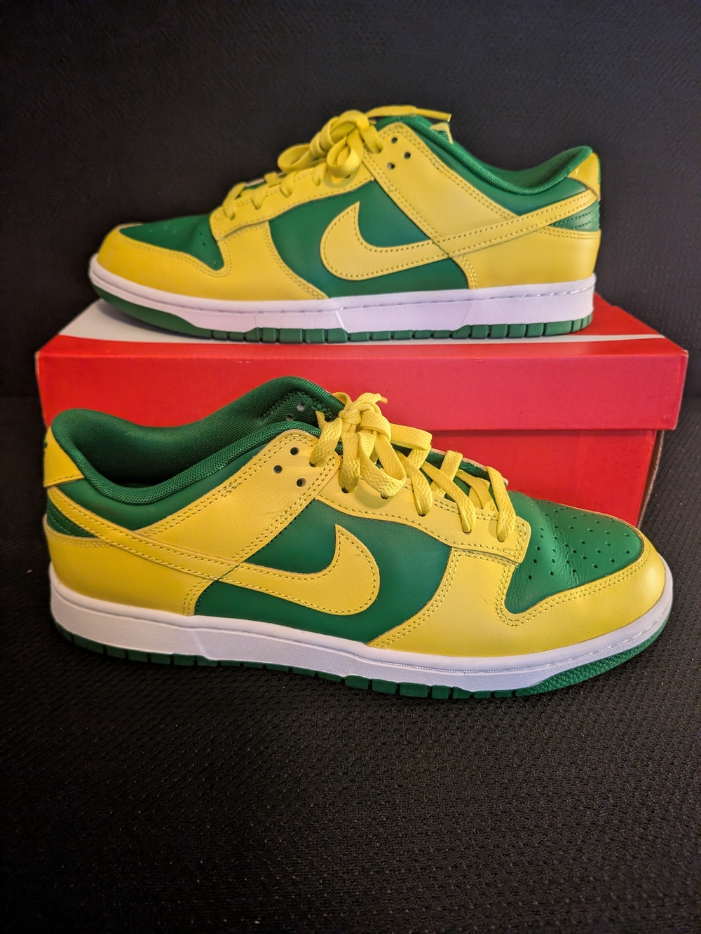 Nike Dunk Low Retro Reverse Brazil Apple Green/Yellow Strike/White DV0833-300